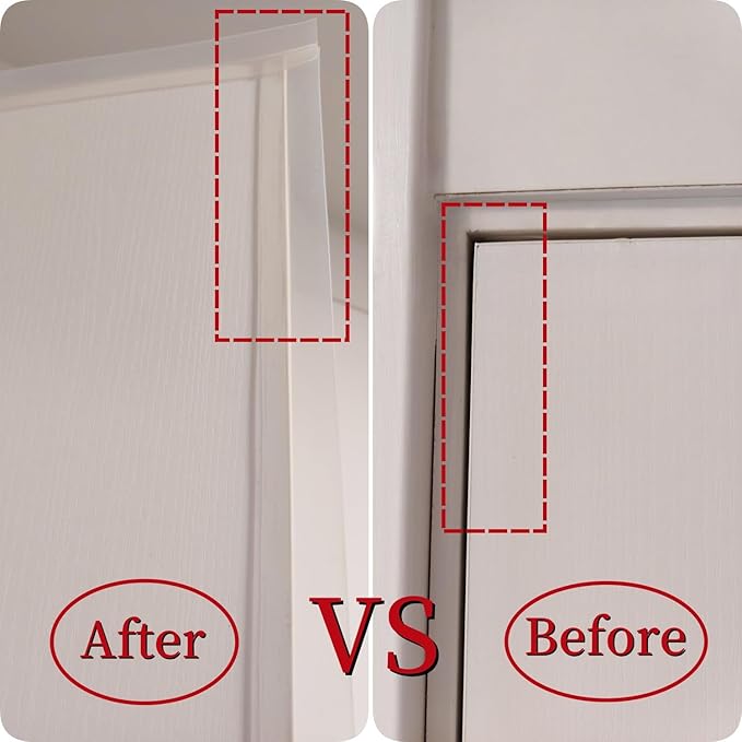 T Shape Door Seal Strip for Door & Windows Gaps,Draft Stopper Bottom Sweep Weather Stripping for Energy Saving, Noise Reduction,Easy Install (Transparent, 1.38" W x 9.8Ft)
