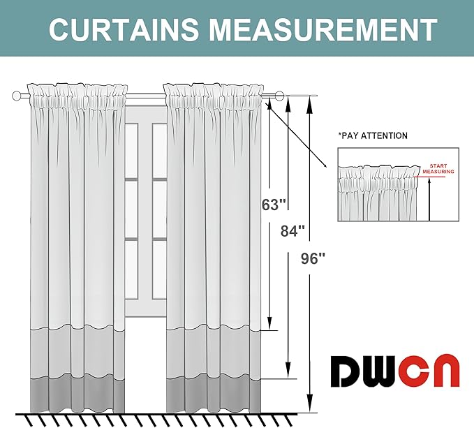 DWCN Blackout Curtains for Bedroom - Thermal Insulated Privacy Energy Saving Rod Pocket Drapes for Living Room, W 38 x L 63 Inch, Brown, Set of 2