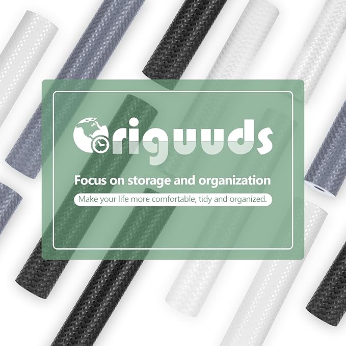 Shelf Liners, Non-Adhesive Drawer Liner, Waterproof & Oil-Proof Kitchen Cabinet Cupboard Liner Plastic EVA Material BPA Free Fridge Liner Mats Paper Protector for Shelves (Grey/12in x 120in)