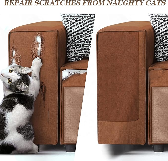 Azobur Sofa Fabric Repair Patch, Oversized Microfiber Patch,Self Adhesive Fabric Sofa Patch Repair Fabric,Super Cost-Effective Combination (Gray)