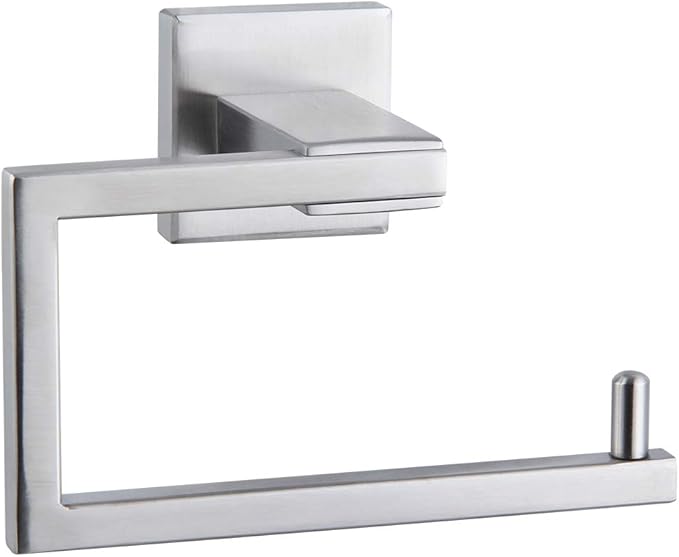 SUS304 Stainless Steel Bathroom Toilet Paper Holder Kitchen Washroom Tissue Roll Dispenser Wall Mounted Rustfree 5-inch TP Holder Brushed Finish