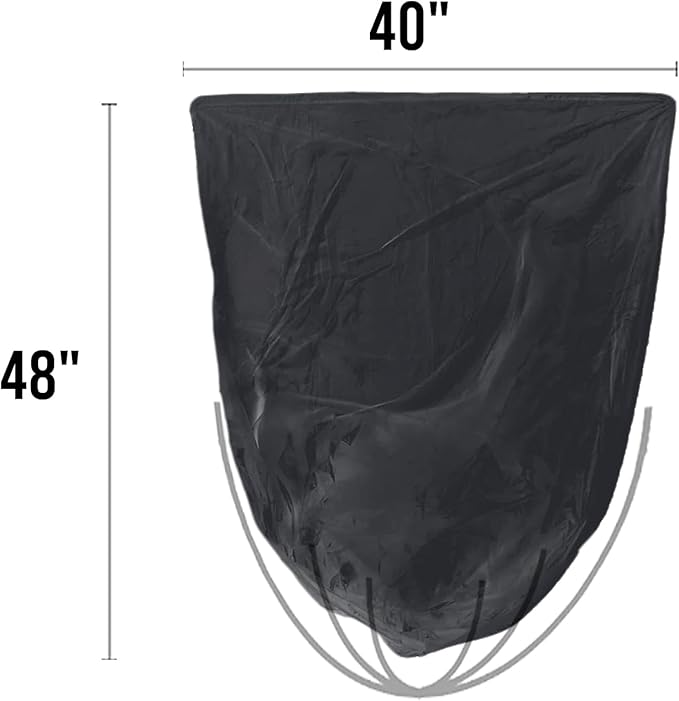 40-45 Gallon Lawn & Leaf Trash Bags, 125 Count Bulk, Black Garbage bags, Multi-purpose Trash Can Bin Liners for Home Commercial, Outdoor, Construction, Industrial