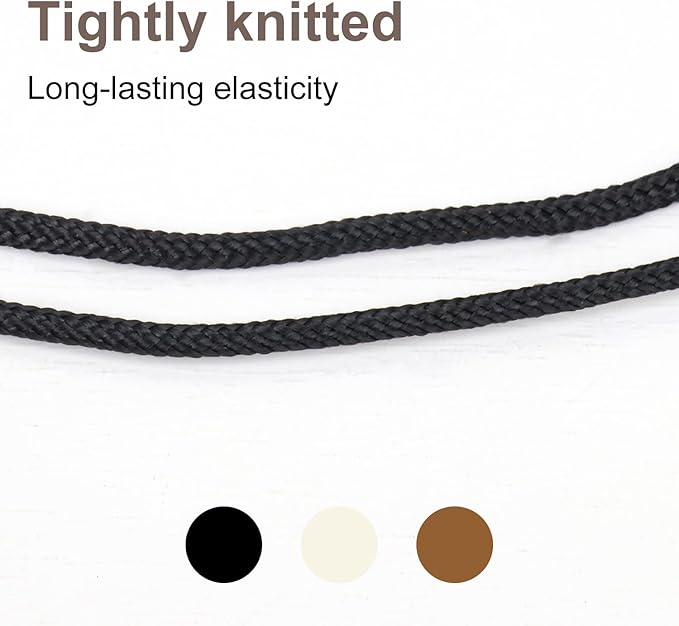 500 Feet 1/8 Inch Black Polyester Rope, 3 mm Polyester Utility Rope for Kayaking, Camping, Home Decor