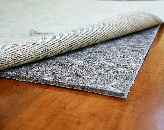RUGPADUSA - Dual Surface - 7'10" x 10'3" - 1/4" Thick - Felt + Rubber - Non-Slip Backing Rug Pad - Safe for All Floors