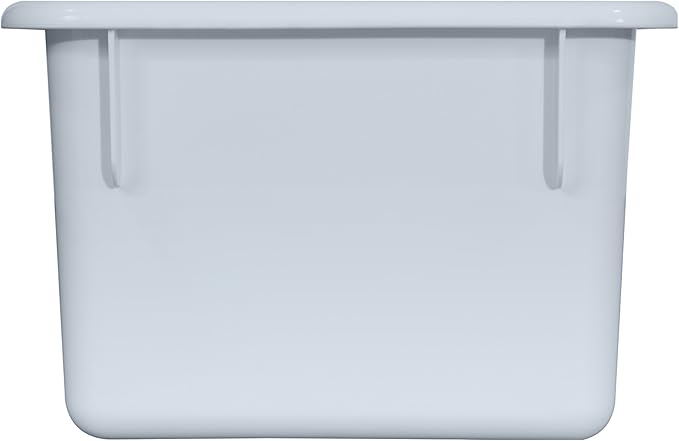 Wood Designs Cubby Storage Bin, Heavy Duty Plastic Containers for Kids White Cubby Tray Set of 20