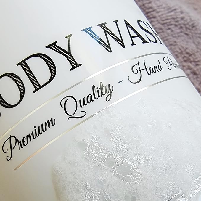 Clear Refillable Shampoo and Conditioner Bottles - Body Wash, Shampoo and Conditioner Dispenser - PET Plastic Shampoo Bottles Refillable with Pump - Waterproof Labels - 16 oz, 3 Pack (Black Plastic)