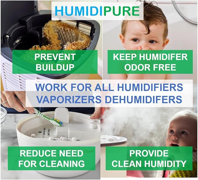 Natural Food Grade Concentrate. 200 day+ Humidifier Treatment Additive*. Prevent Slimy, Crusty and Rusty Buildup. Keep Water Clean and Odor Free