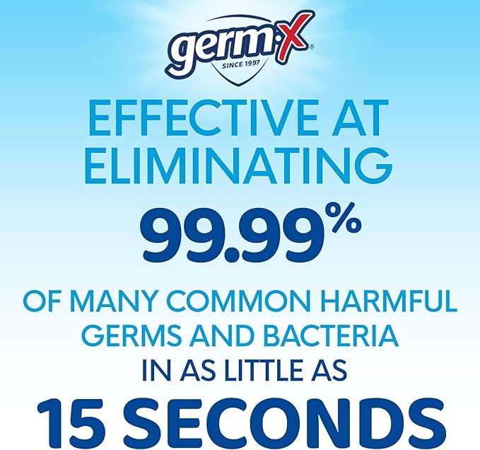 Germ-X Original Hand Sanitizer Gel, Mini Travel Size for On-The-Go, Display Pack, Back to School Supplies , 2 Fl Oz (Pack of 24)
