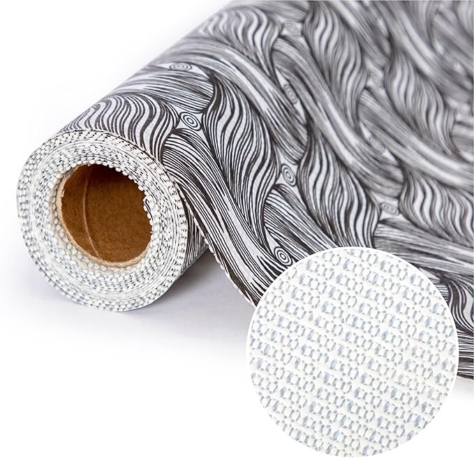 Shelf Liner Non Adhesive, 12 Inch x 50 Feet Cabinet Liners for Pantry Drawer Vanity, Drawer Liners Strong Grip Non Slip Waterproof, Shelf Liners for Kitchen Cabinets