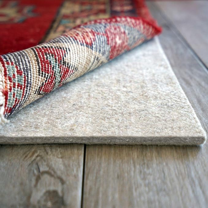 RUGPADUSA - Eco-Plush - 7'x9' - 1/4" Thick - 100% Felt - Premium Cushioned Rug Pad - Available in 3 Thicknesses, Many Custom Sizes