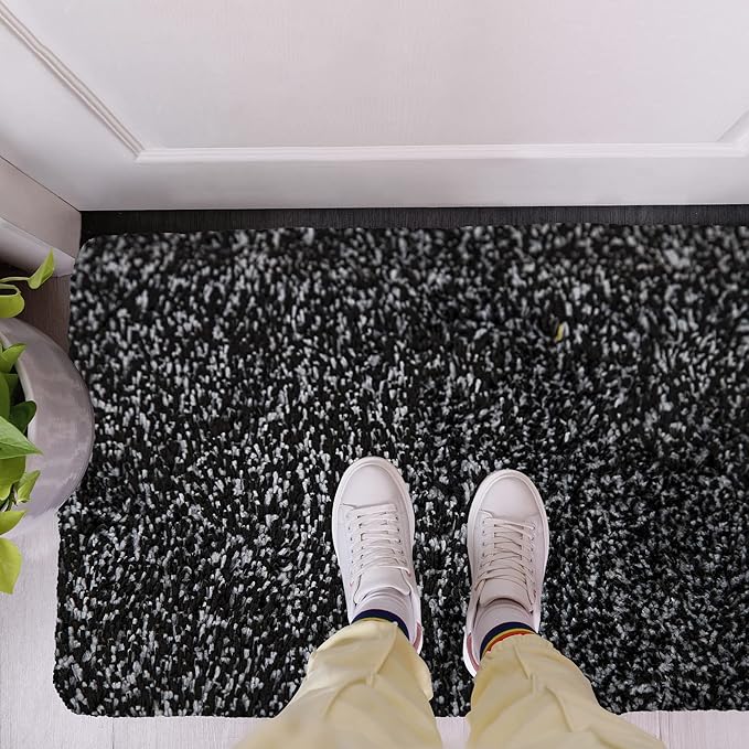 Premium Microfiber Indoor Door Mat – 20"x30" Washable Entry Mat, Non-Slip, Waterproof Backing, Super Absorbent, Low Profile Entryway Doormat for Indoor Entrance