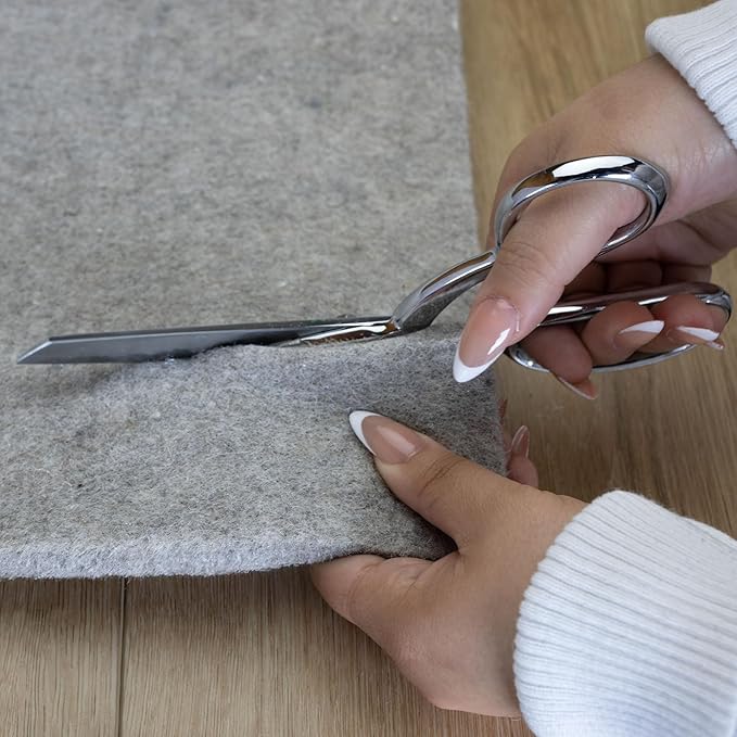 RUGPADUSA - Eco-Plush - 11' Square - 1/2" Thick - 100% Felt - Luxurious Cushioned Rug Pad - Available in 3 Thicknesses, Many Custom Sizes