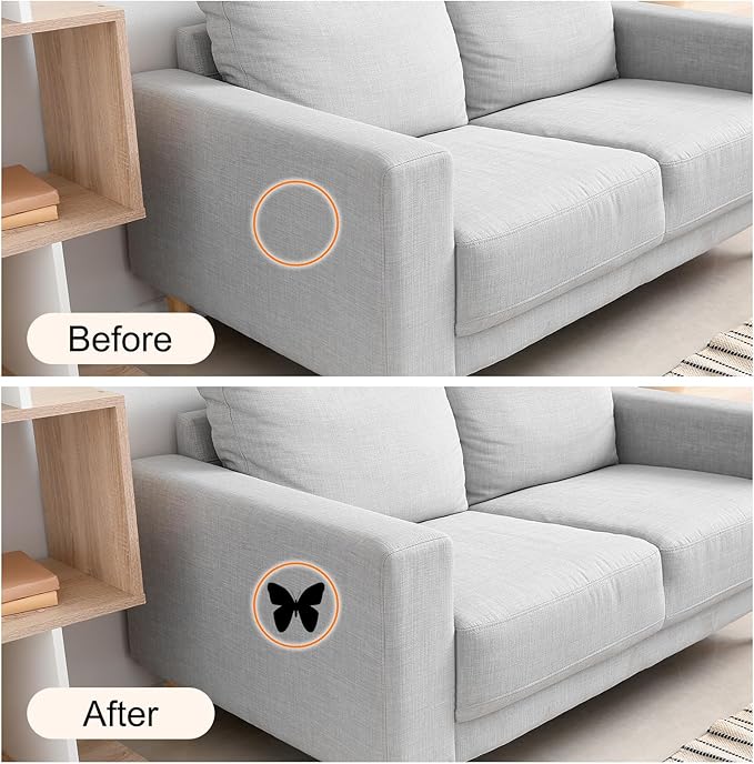 Repair Patches Repair Tape Self-Adhesive DIY Repair Patch Linen Gear Patch for Sofa, Furniture, Chair, Clothing,Tents,3x60 Inch,Light Coffee
