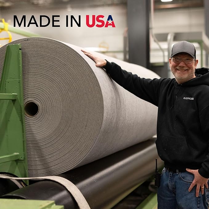 RUGPADUSA - Eco-Plush - 7'x9' - 1/4" Thick - 100% Felt - Premium Cushioned Rug Pad - Available in 3 Thicknesses, Many Custom Sizes