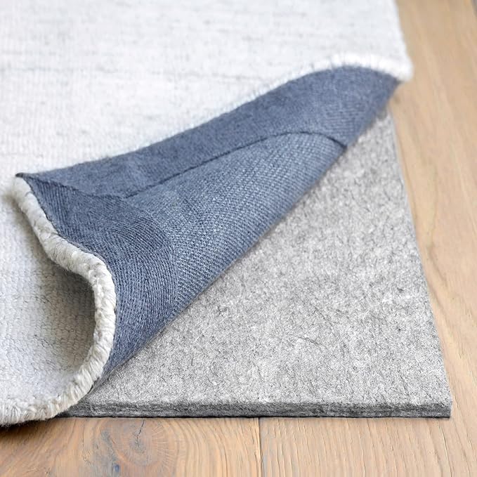 RUGPADUSA - Dual Surface - 5'x7' - 3/8" Thick - Felt + Rubber - Enhanced Non-Slip Rug Pad - Adds Comfort and Protection - for Hard Surface Floors