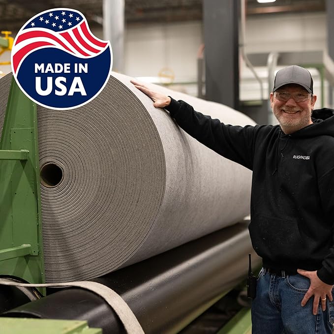 RUGPADUSA - Eco-Plush - 9'x11' - 1/4" Thick - 100% Felt - Premium Cushioned Rug Pad - Available in 3 Thicknesses, Many Custom Sizes