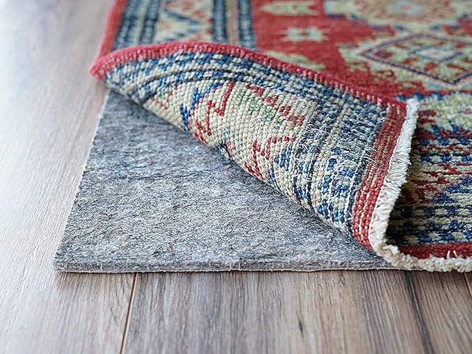 RUGPADUSA - Dual Surface - 7'10" x 10'3" - 1/4" Thick - Felt + Rubber - Non-Slip Backing Rug Pad - Safe for All Floors