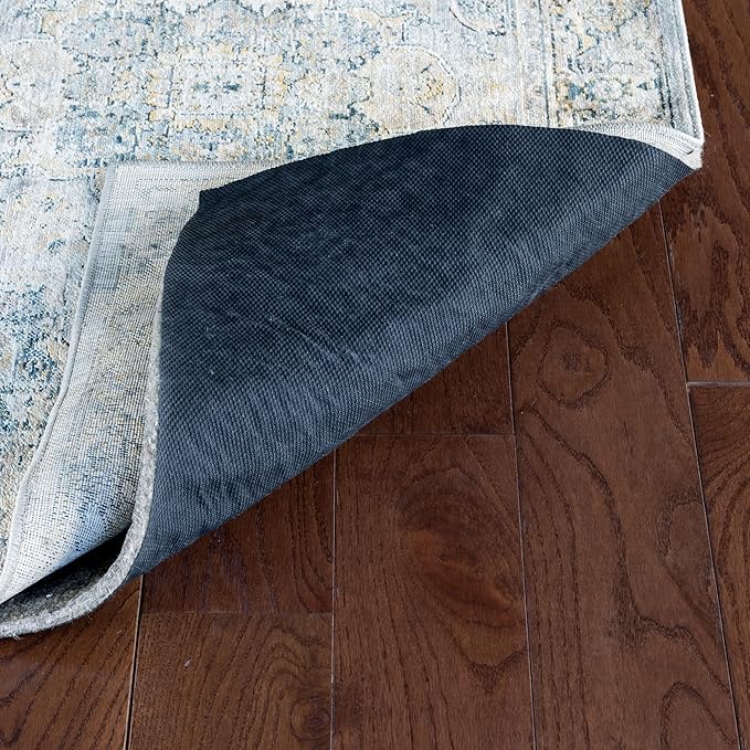 RUGPADUSA - Dual Surface - 5'x7' - 3/8" Thick - Felt + Rubber - Enhanced Non-Slip Rug Pad - Adds Comfort and Protection - for Hard Surface Floors