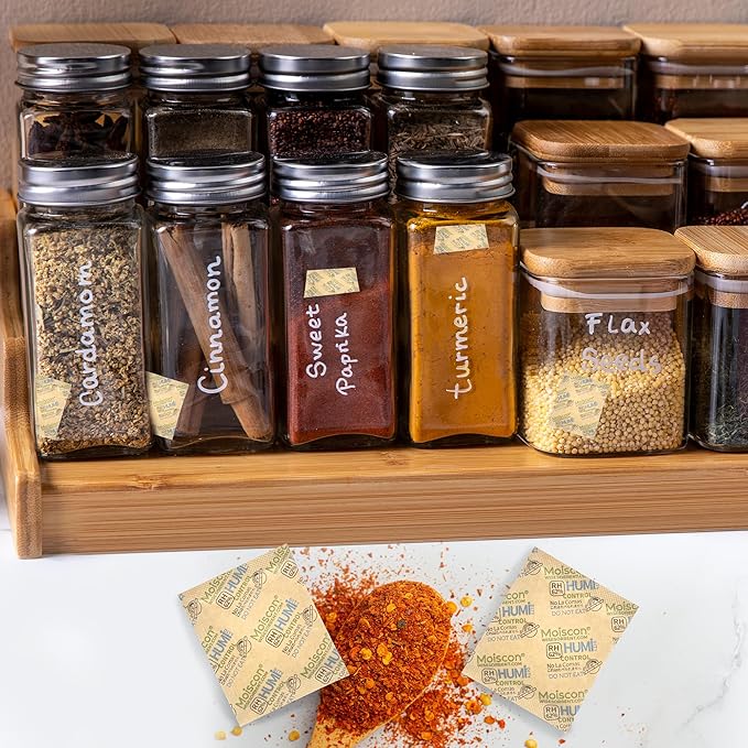 960 Pack 62% Size 8 Two-Way Humidity Control Packs, 8 Gram for Storing 1 oz, Moisture Control Packets Individually Wrapped