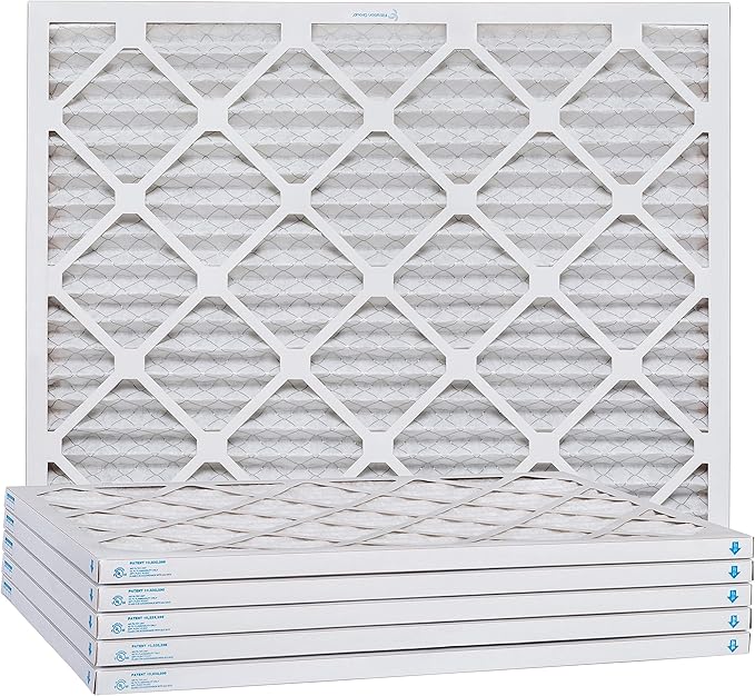 Aerostar 17 1/2x23 1/2x1 MERV 8, Pleated Air Filter, 17 1/2 x 23 1/2 x 1, Box of 6, Made in the USA