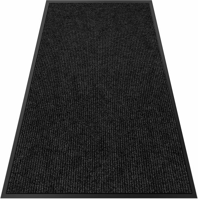 4′ x 9′ Front Door Mat Indoor Outdoor Entrance, Commercial Floor Mat Heavy Duty Dirt Trapper Entryway Doormat, Custom Size Non Slip Rubber Backing Welcome mat, Door Mat for High Traffic Area